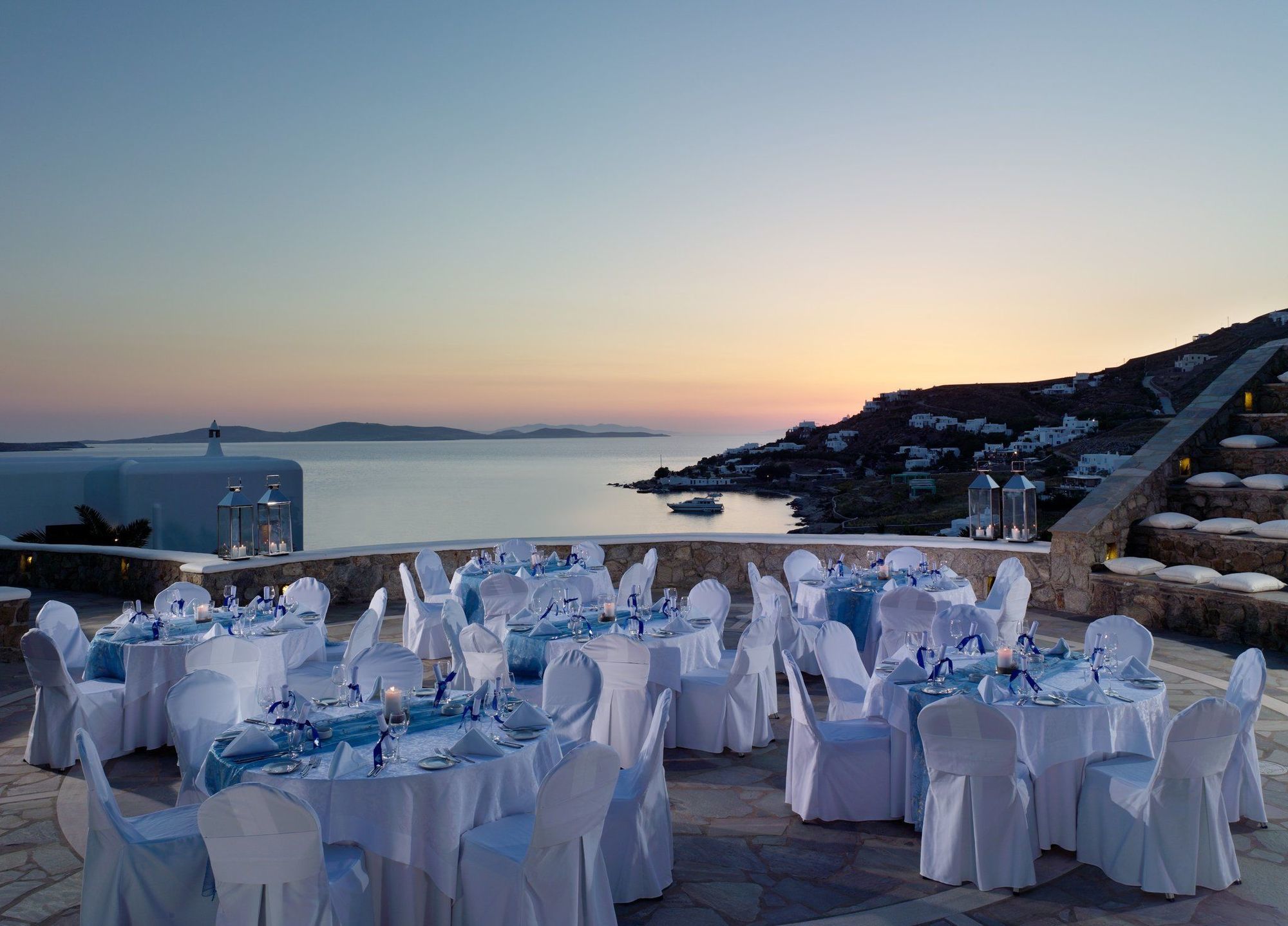 Mykonos Grand Hotel & Resort Agios Ioannis Diakoftis Restaurante foto